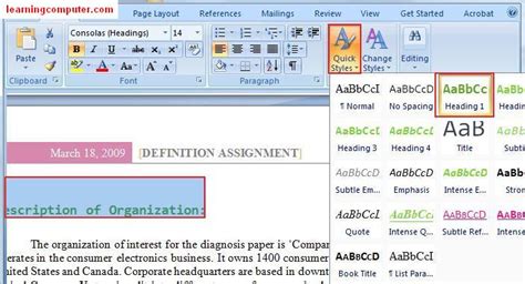 Microsoft Office Word 2007 Learn The Page Layout Tab In Ms Word It