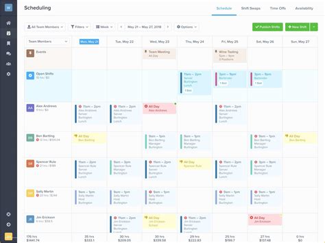 Free Work Schedule Maker Template Of Free Work Schedule Maker Zoomshift