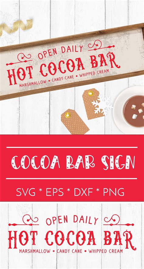 Hot Cocoa Bar Sign Svg Hot Cocoa Bar Printable Svgs My Xxx Hot Girl