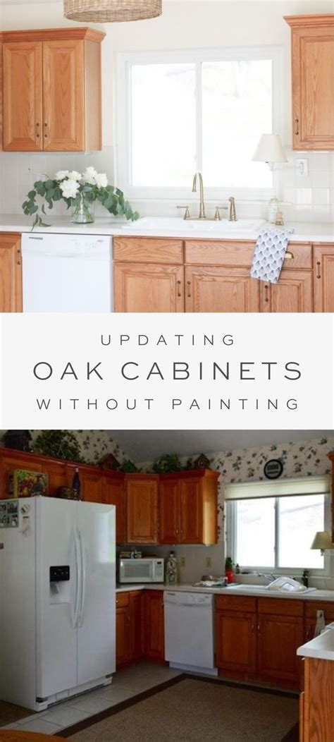10 kitchen cabinet makeover ideas. Updating a Kitchen with Oak Cabinets (Without Painting ...