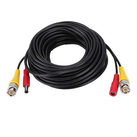 Camera Cable 60ft Security Camera Cable With Video Cables For Cctv