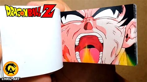Flipbook Dragon Ball Z Transformación Goku Super Sayayin Chriz Art