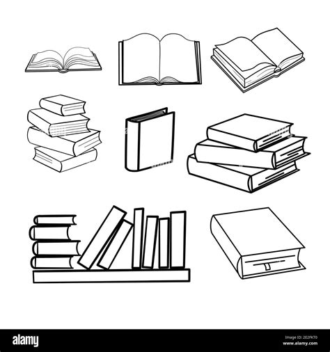Stack Books Painting Stock Vector Images Alamy