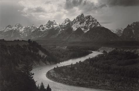 Ansel Adams 1902 1984 Grand Tetons And The Snake River