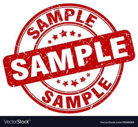 Use each track as many times as you. Sample stamp Royalty Free Vector Image - VectorStock