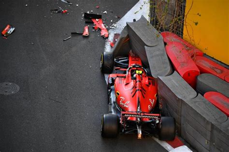 F1 Baku Un Accident Au Plus Mauvais Moment Charles Leclerc Fans