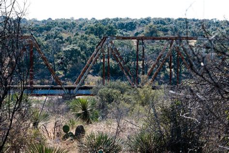 Railroad Bridge Texas Hill Country Stock Photo Image Of Fall