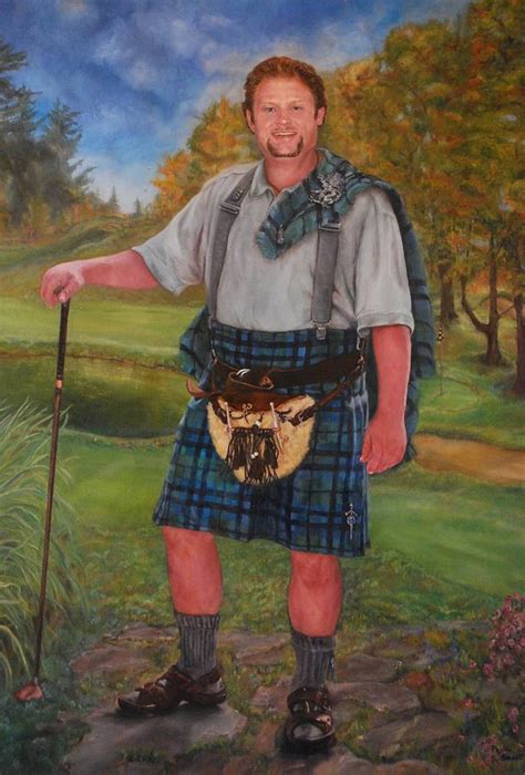 Scottish Golfer Painting By Phyllis Barrett Fine Art America