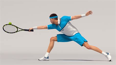3d Model Male Tennis Player Animated Hq Turbosquid 1782002