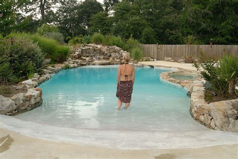 Swimming Pool Beach Entry This Is Great For Those Of Us That Don T