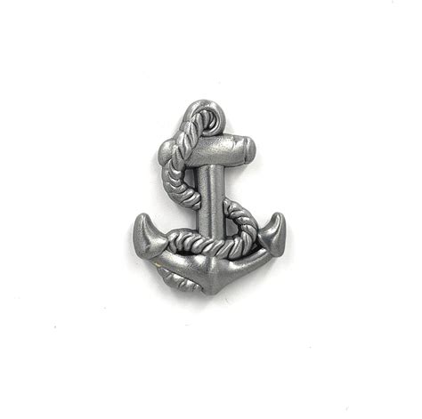 Silver Anchor Magnetic Lapel Pin Magnepels