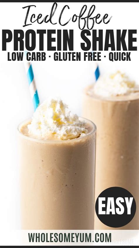 Keto Iced Coffee Protein Shake Recipe Vanilla Protein Shake Recipes Low Carb Protein Shakes