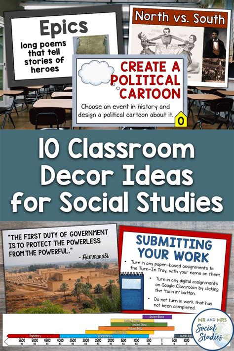 10 Classroom Decor Ideas For Social Studies Mr And Mrs Social Studies