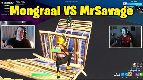 Mongraal Vs Mrsavage 1v1 Buildfights Youtube