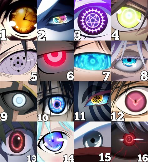 Jayd🍥 On Twitter Which Anime Eyesand Their Powers Would You Want