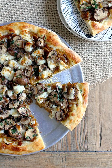 Brie Caramelized Onion And Mushroom Pizza Two Of A Kind