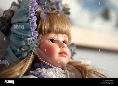 Face Of Porcelain Doll Stock Photo Alamy