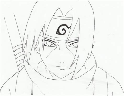 Itachi Uchiha Coloring Pages Sketch Coloring Page