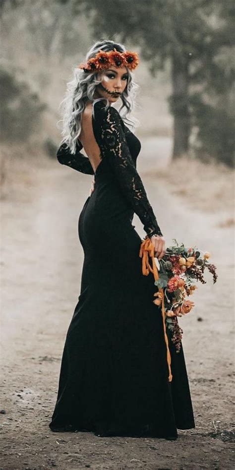 Gothic Wedding Dresses 30 Dark Romance Styles Halloween Wedding
