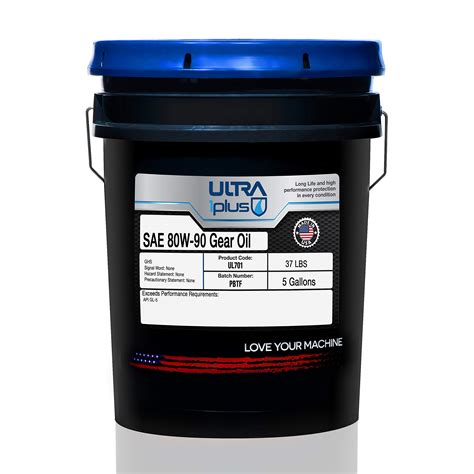 Buy Ultra1plus Sae 80w 90 Conventional Gear Oil Api Gl 5 5 Gallon