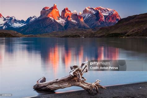Colorful Sunset In Torres Del Paine Chile High Res Stock Photo Getty