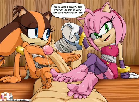 Rule 34 Amy Rose Barefoot Between Toes Blue Eyes Feet Feet On Chest