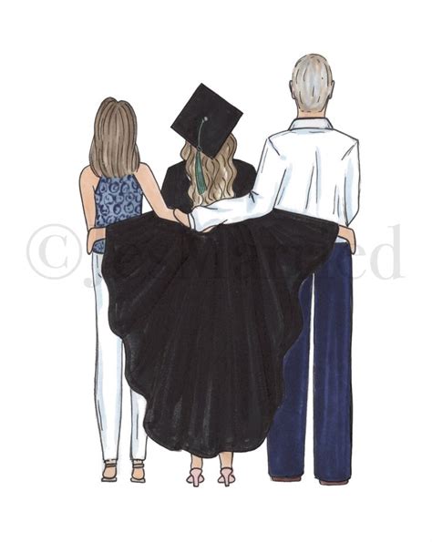 Custom Graduation Drawings To T To The Recent 2020 Grad Graduation