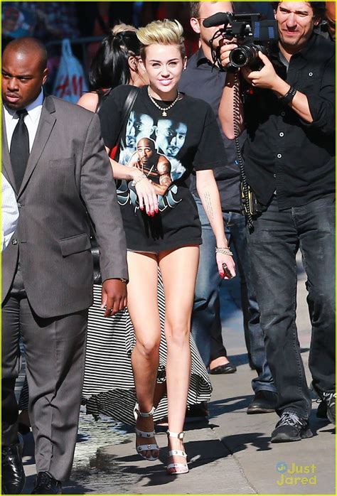 Full Sized Photo Of Miley Cyrus Jimmy Kimmel Live Arrival Miley