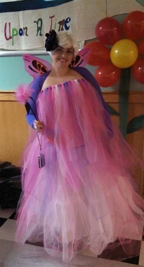 Infant/toddler bride of frankenstein costume. DIY fairy godmother costume, using this simple homemade tutu tutorial, a wig and fairy wings ...