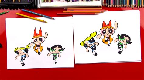 How To Draw The Powerpuff Girls Art For Kids Hub