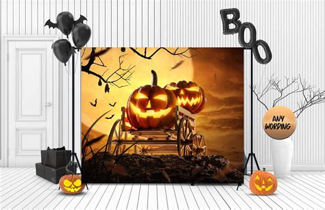 Printed Halloween Photo Backdrops Halloween Decor Etsy