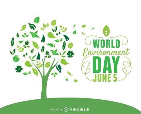 World Environment Day Tree Vector Download