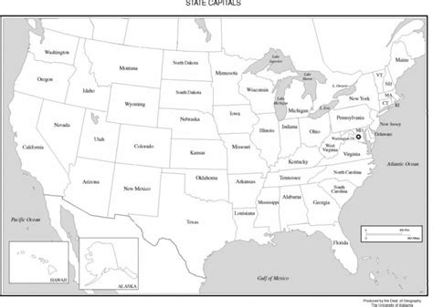 Maps Of The United States Usa Map Black And White Printable