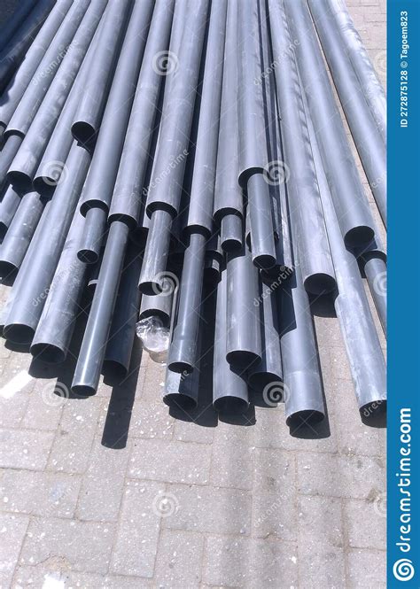 Pvc Pipes Stacked In Warehouse Stock Photo Image Of Drain Warehouse