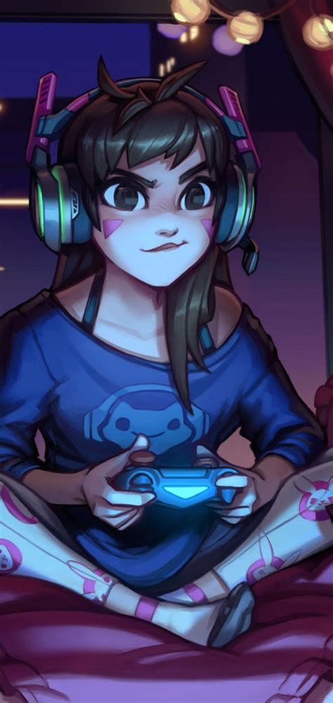 Gaming Anime Girl Wallpaper Download Moonaz