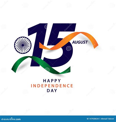Happy India Independence Day Vector Template Design Illustration Stock