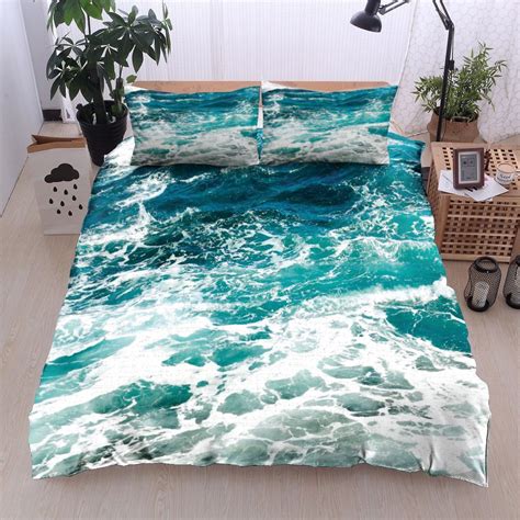 3d Ocean Wave Bed Sheets Spread Duvet Cover Bedding Sets Homefavo