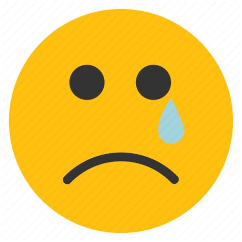 Crying Emoticons Sad Face Smiley Tear Icon