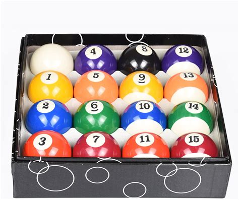 Ispirito Billiard Ball Set Regulation Size 2 14 Inch Pool Balls Set