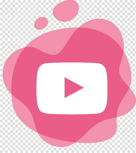 Youtube Logo Icon Pink M Meter Transparent Background Png Clipart