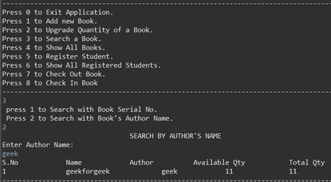 Library Management System Using Switch Statement In Java Geeksforgeeks