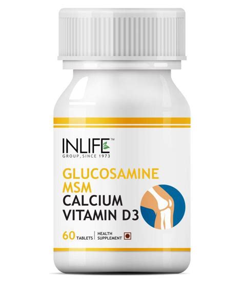 Vitamin d promotes calcium absorption in the gut and maintains adequate serum calcium and phosphate concentrations to enable both forms are well absorbed in the small intestine. Inlife Glucosamine MSM Calcium Vitamin D3 Joint Care ...
