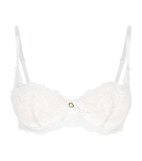 Aubade Half Cup Lace Bra In White Save 21 Lyst