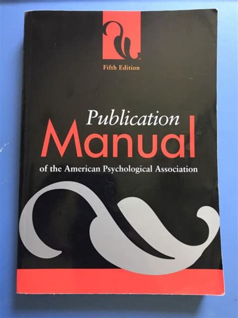 Publication Manual Of The American Psychological Association Ser