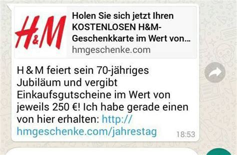 Whatsapp story kettenbrief kettenbriefe whatsapp fragen frage spiel. WhatsApp: Fake-Kettenbrief verspricht H&M-Gutschein ...