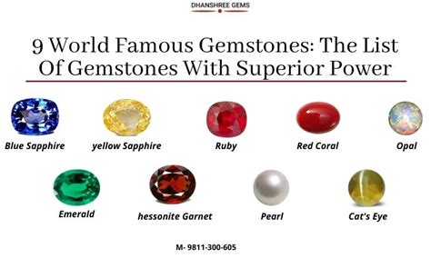 9 World Famous Gemstones The List Of Gemstones With Superior Power
