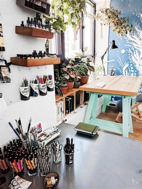 Amazing Diy Art Studio Small Spaces Ideas In With Images