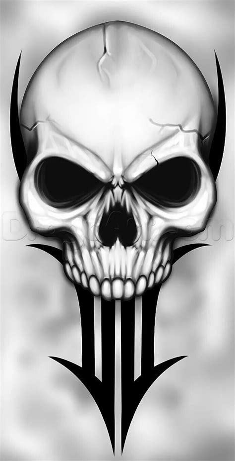 Pin By Vance B On Skulls Skulls Drawing Skull Skull Stencil