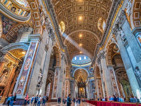 Inside Of The St Peters Basilica In Vatican City Flickr