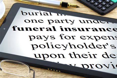 Funeral Insurance Free Of Charge Creative Commons Tablet Dictionary Image